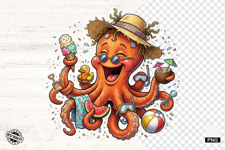 Octopus Cartoon Image 17