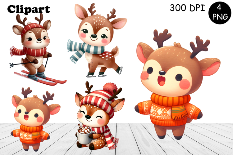 Winter Animals Clipart