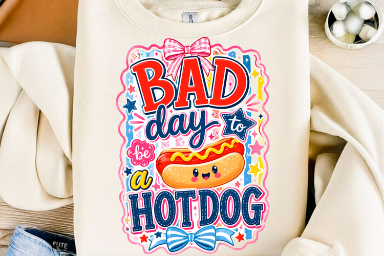Bad Day to Be a Hotdog 4th July PNG