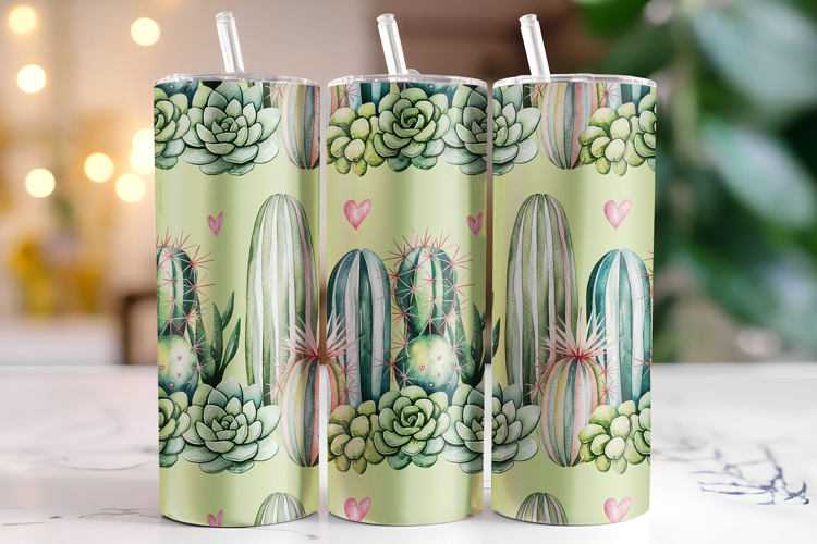 Cactus Tumbler Wrap | Sublimation | Tumblers