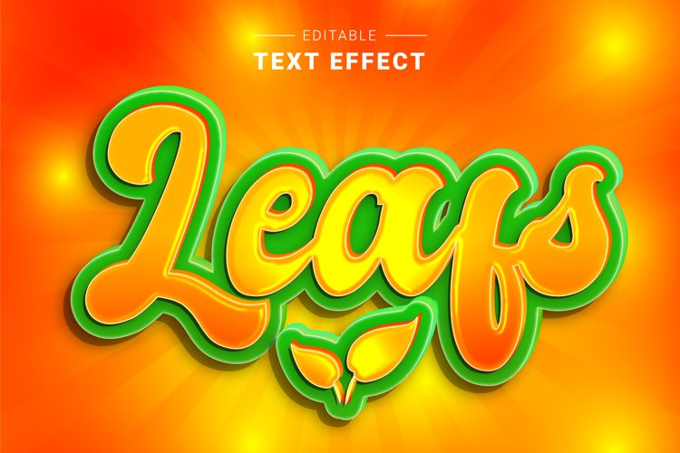 Editable Text Effect for Illustrator. Vector Graphic styles