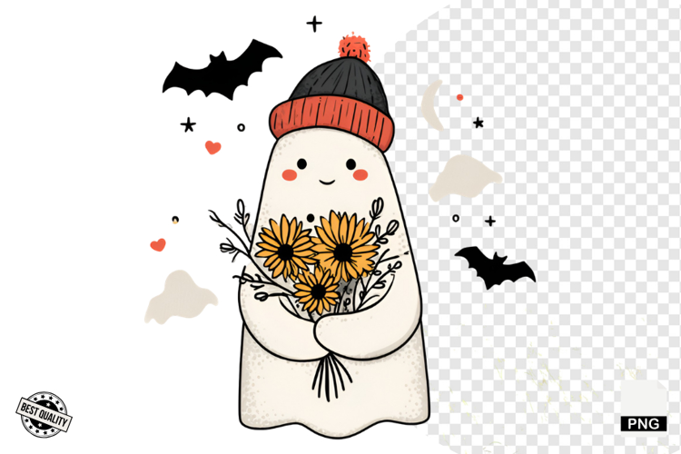 Cute Halloween Ghost Clipart