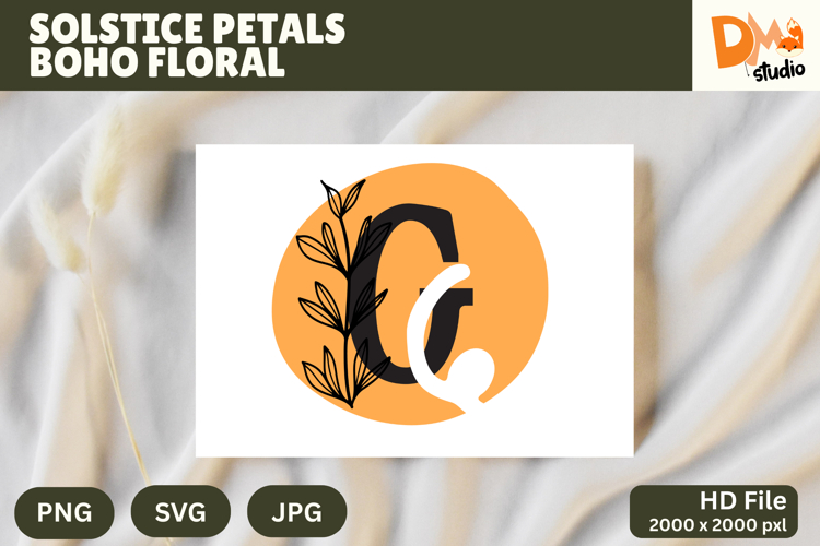 Floral Monogram Letter Svg Image 18
