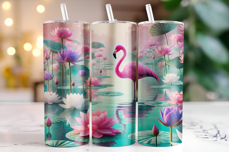 Flamingo Tumbler Wrap | Sublimation | Tumblers