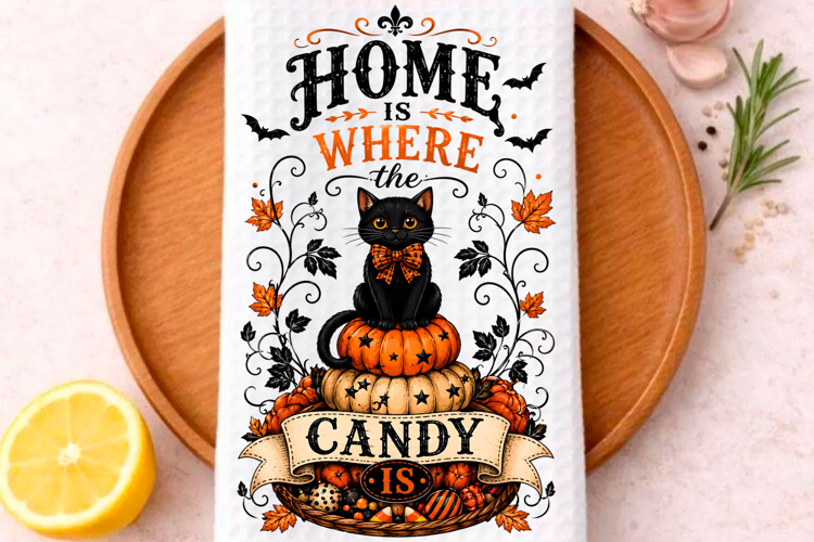 Halloween Kitchen Towel PNG, Funny Halloween PNG,