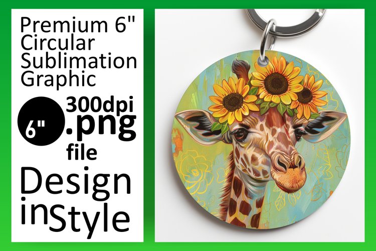 Giraffe Round Design - Spring Designs