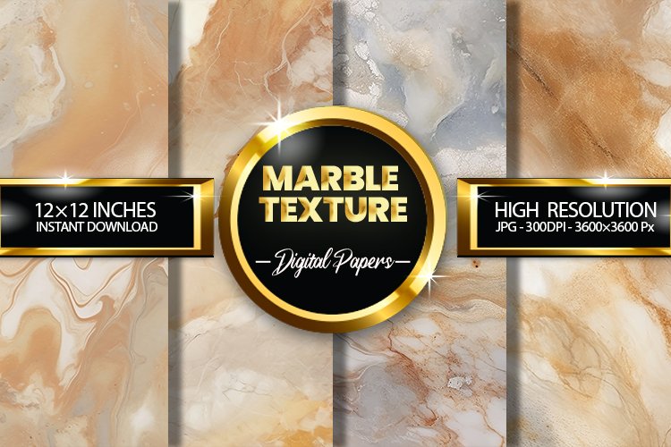 Marble Texture Digital Papers - 04 Variations