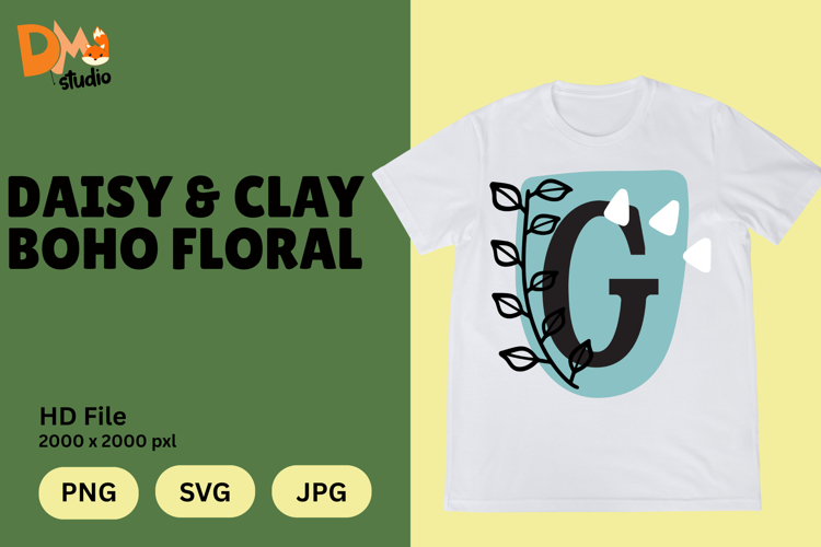 Floral Letter Svg Image 8