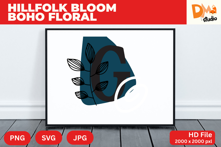 Boho Floral Svg Image 16
