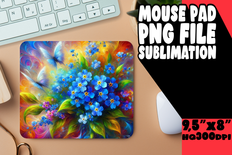 JOYFUL desk pad Sublimation Art, Flowers