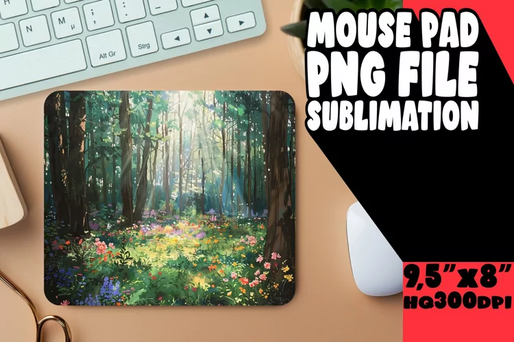 Galactic Adventure 3D Mousepad Design Sublimation