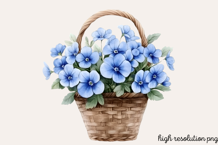 Spring Neutral Blue Clipart PNG
