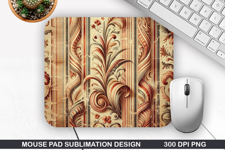 Vintage Mouse Pad Sublimation PNG Design - Mouse Pad PNG