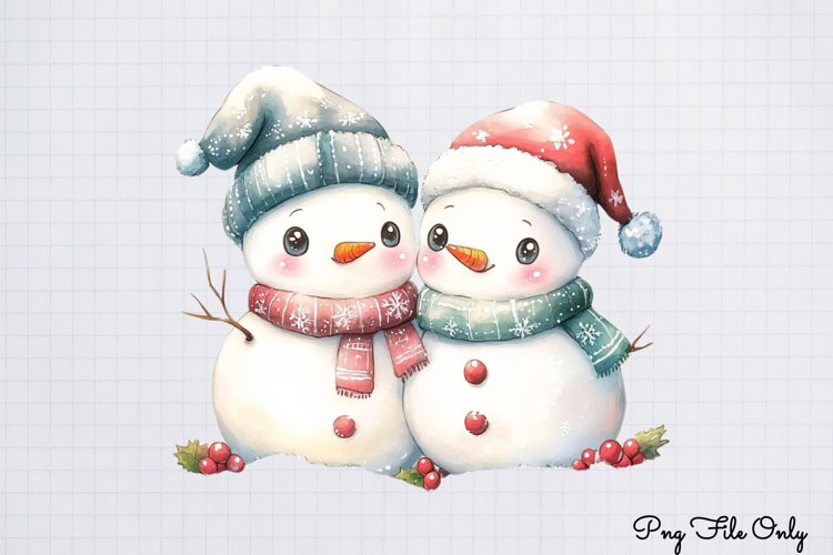 Cute Snowman Clipart Image 5