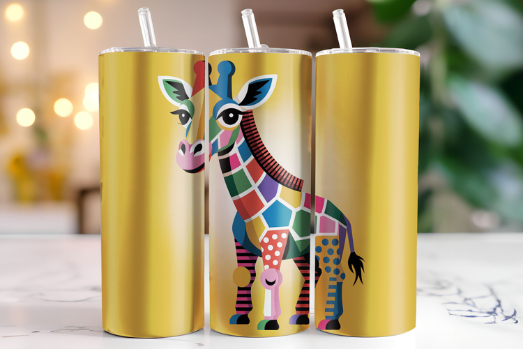Giraffe Tumbler Wrap | Sublimation | Tumblers