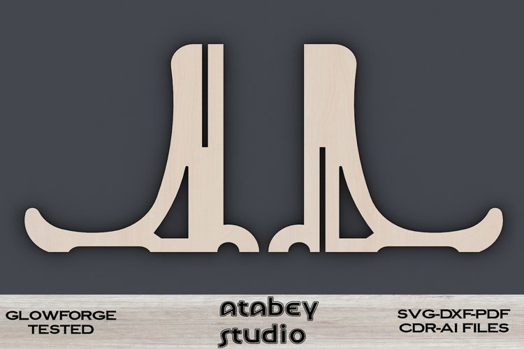 Plate display stand , Book photo stand laser cut svg files