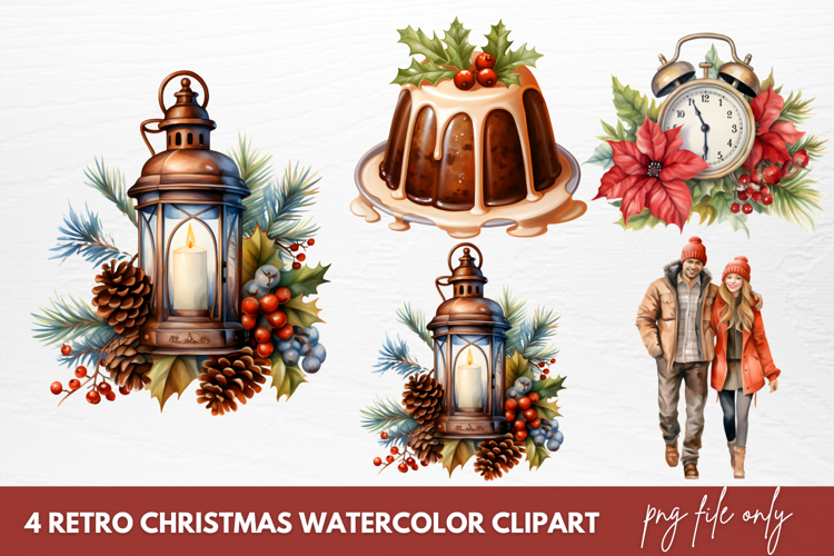 Vintage Christmas Clipart Image 12