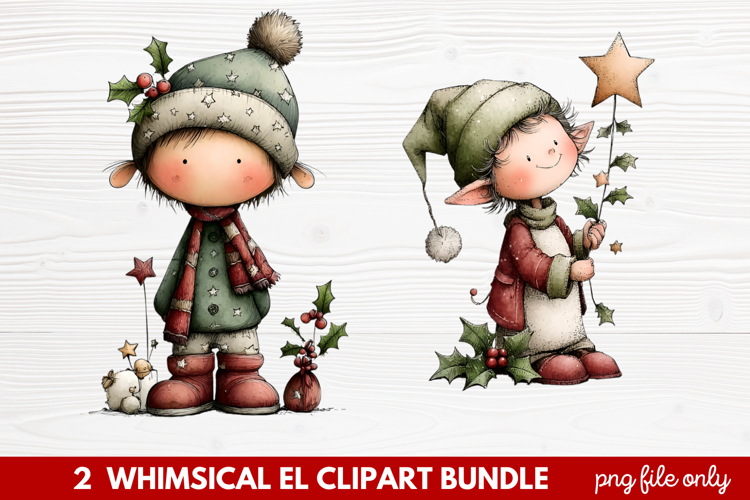 Cute Elf Clipart Image 3