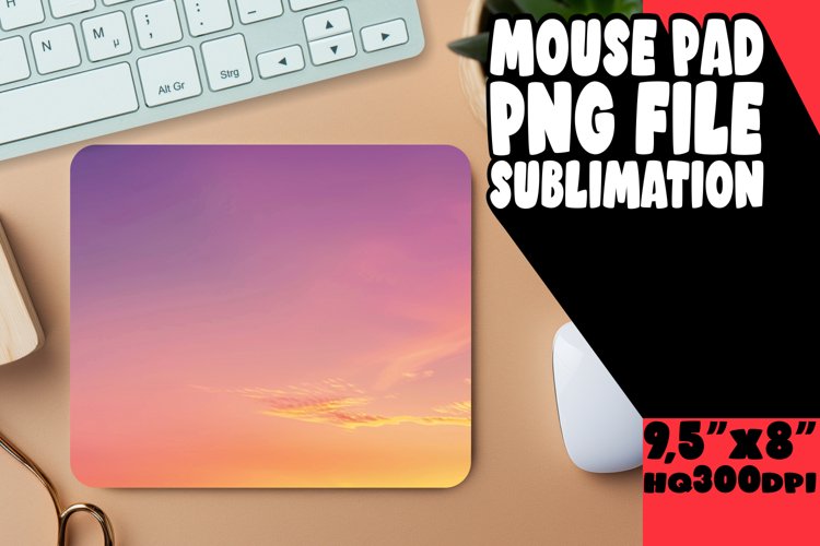 Bright Gradient Design Mouse Pad for Sublimation