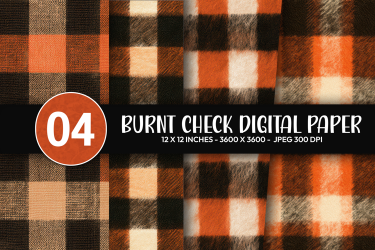 Burnt Check Digital Paper