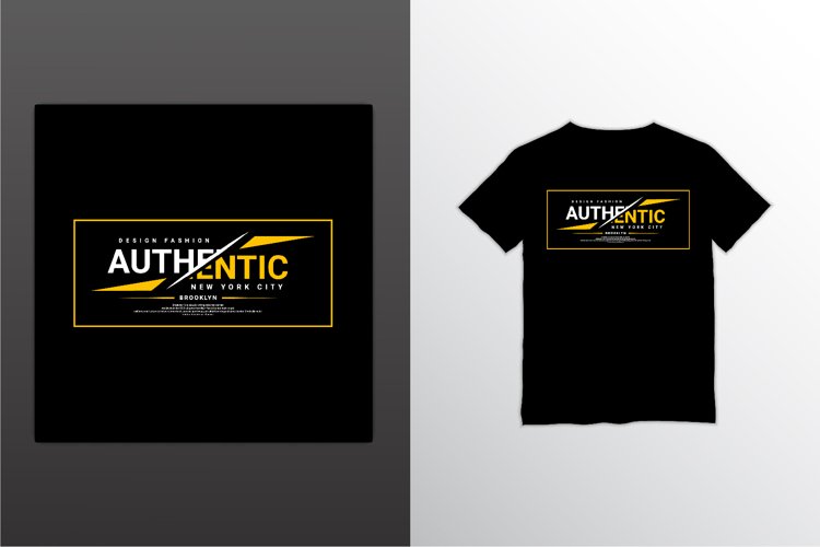 Authentic t-shirt design, suitable for screen printing example image 1