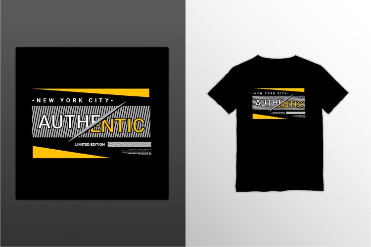 Authentic t-shirt design, suitable for screen printing example image 1