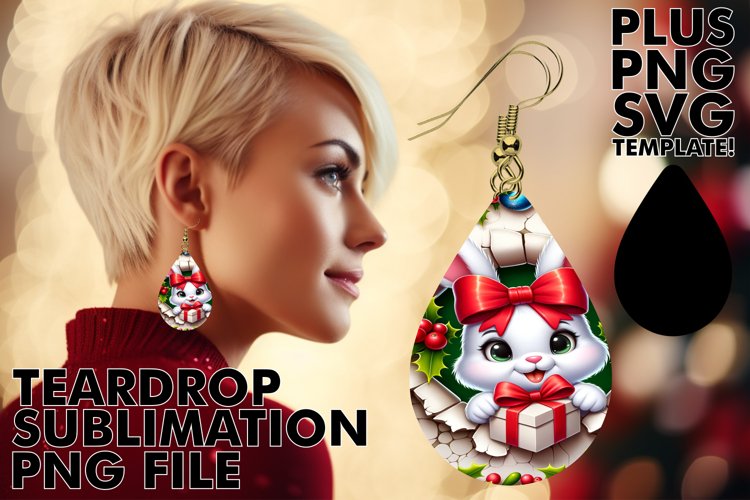 Sublimation Beauty: Teardrop Earring Style