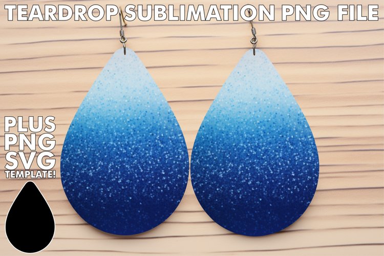 Sublimation Enchantment: Glitter Teardrop Style