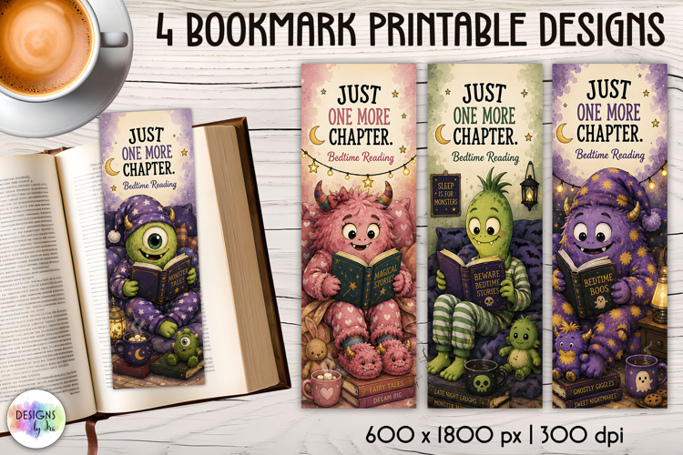 Halloween Bookmarks, Just One More Chapter PNG
