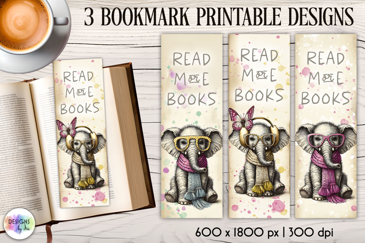 Vintage Winter Animals Bookmarks, Cute Retro Animal Bookmark