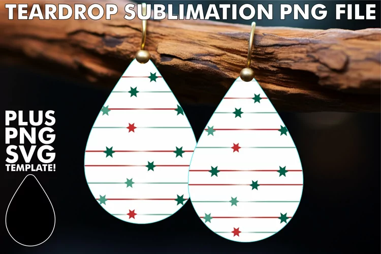Noel Watercolor Earring Sublimation