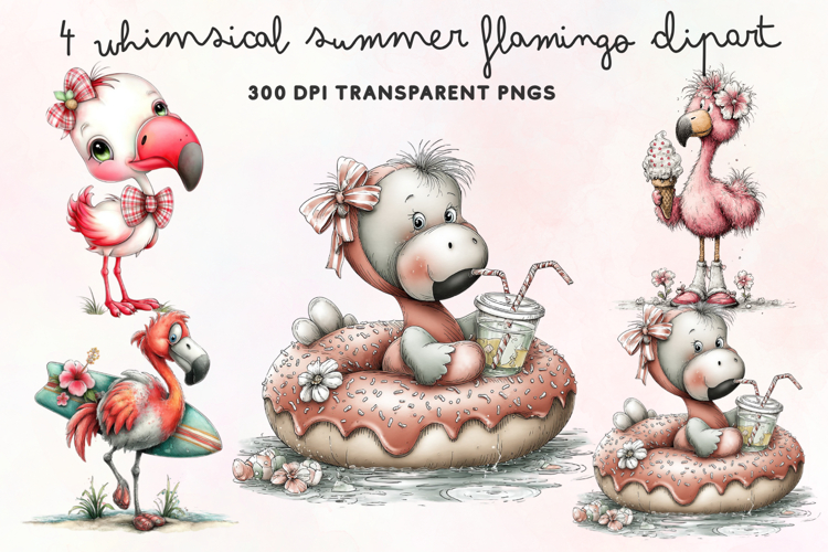 Cute Flamingo Clipart