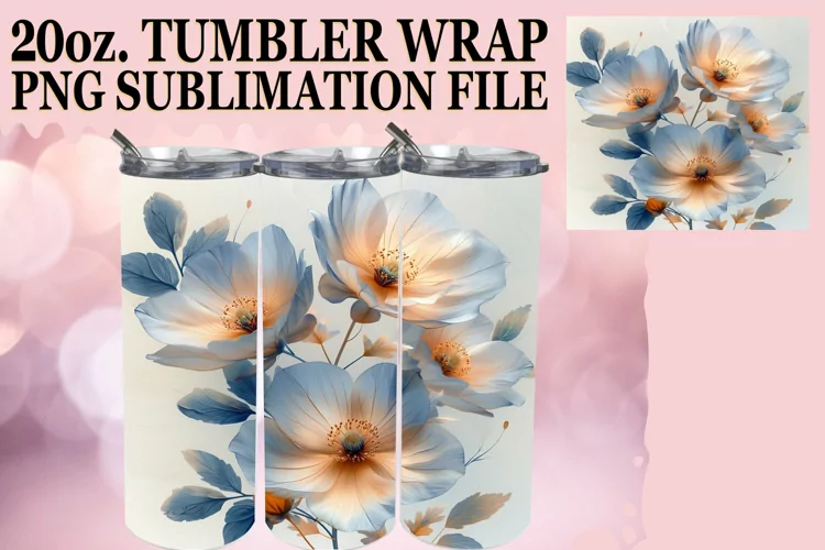Vibrant Spring Meadow of Flowers Tumbler Sublimation