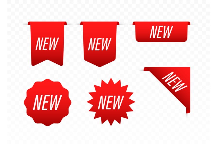 New labels. Stickers for New Arrival shop product tags example image 1