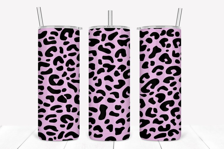 Lilac Leopard Pattern 20oz Skinny Tumbler Sublimation