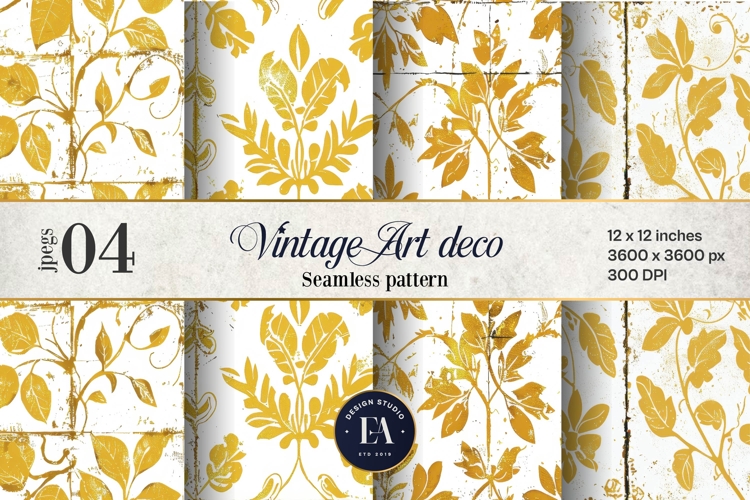 Vintage Art Deco Pattern | Retro Geometric Design