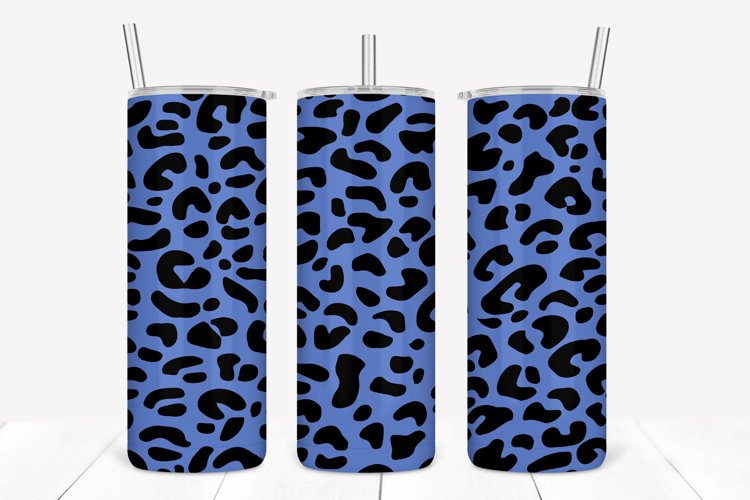 Mermaid Leopard Pattern 20oz Skinny Tumbler Sublimation