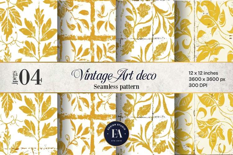 Vintage Art Deco Pattern | Retro Geometric Design