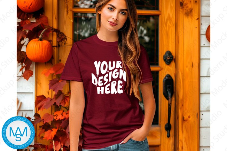 White Tshirt Mockup Image 9