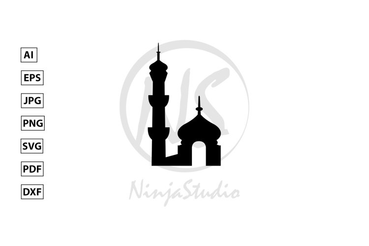 Mosque Icon In Flat Style Vector example image 1