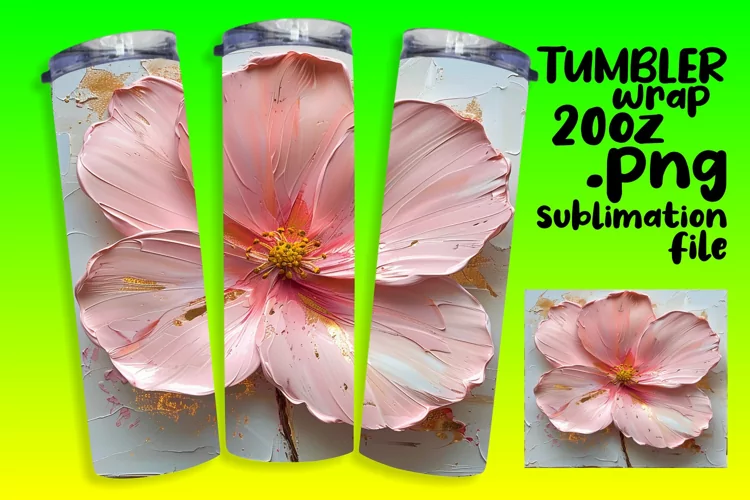 Spring Blossom Bliss: Sublimated Tumbler Wrap