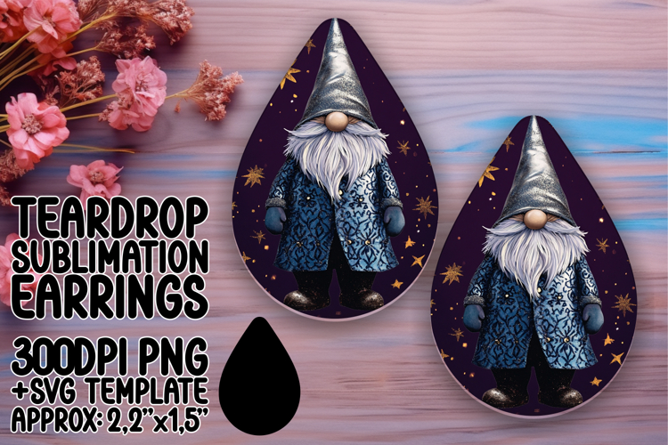 Cute Teardrop Design for Crafting , Gnome