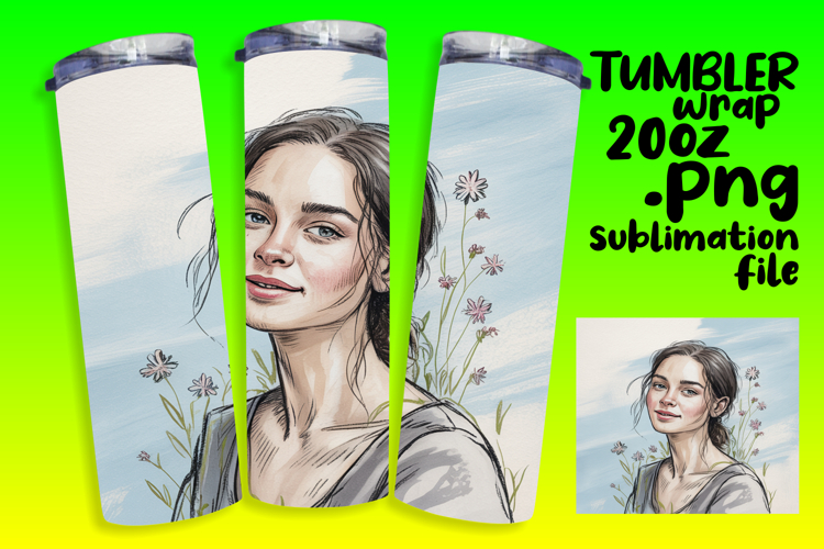 GREAT GIFT: 20oz Tumbler PNG , Beauty Woman