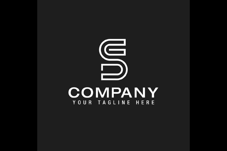 DS SD Logo Monogram Icon Vector Template