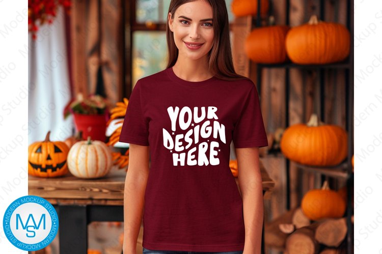 White Tshirt Mockup Image 6