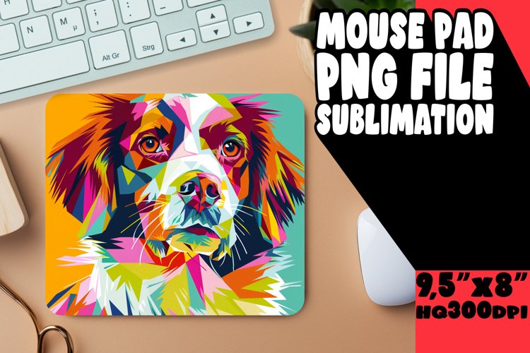 Bold and Fun Dog Wrap Sublimation Design PNG