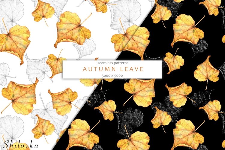 Autumn leaves. Watercolor example image 1