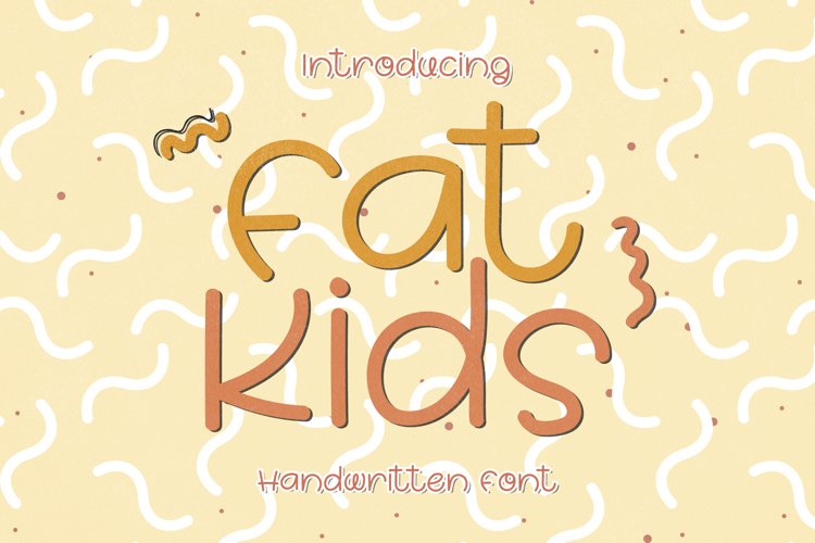 Fat Kids - A Chubby Handwritten Font example image 1