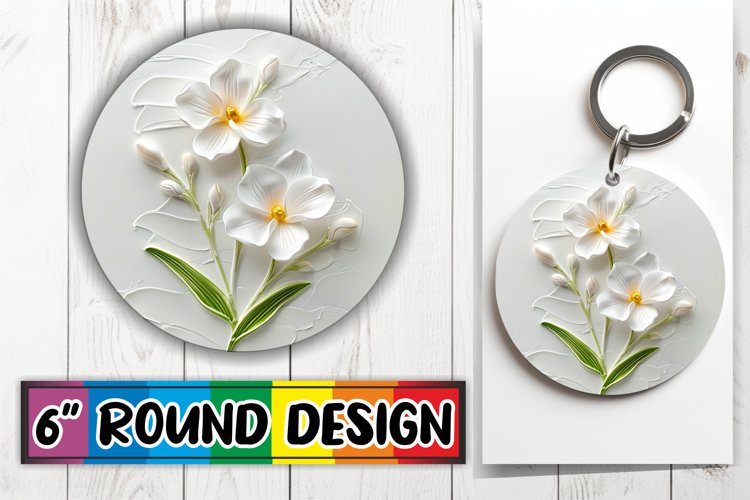 Petal Harmony: Sublimation Circle Design example image 1