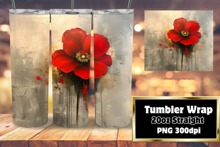 Blooming Beauty: Sublimated Tumbler Design